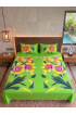Hand Painted Rayon Bedsheet Set King Size Hand Painted Rayon Bedsheet Set King Size